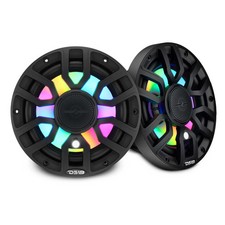 DS18 NXL-IQ7.7/BK 7.7" 2-Way Marine Speakers with LEDs - 175 Watts Rms 4-ohm