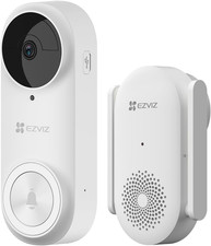 EZVIZ 2K Wireless Battery Video Doorbell with Chime and 256GB SD Card