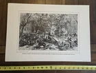 Set of 4 "The Blue and the Grey" 1861 Civil War Lithographs 1960 Curtis Paper