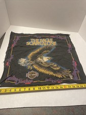 Vintage HARLEY DAVIDSON Motorcycle Bandana The Eagle Soars Alone USA Made