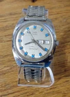 Vintage Men's Timex Electric Dynabeat Wristwatch Day/Date Feature New Battery