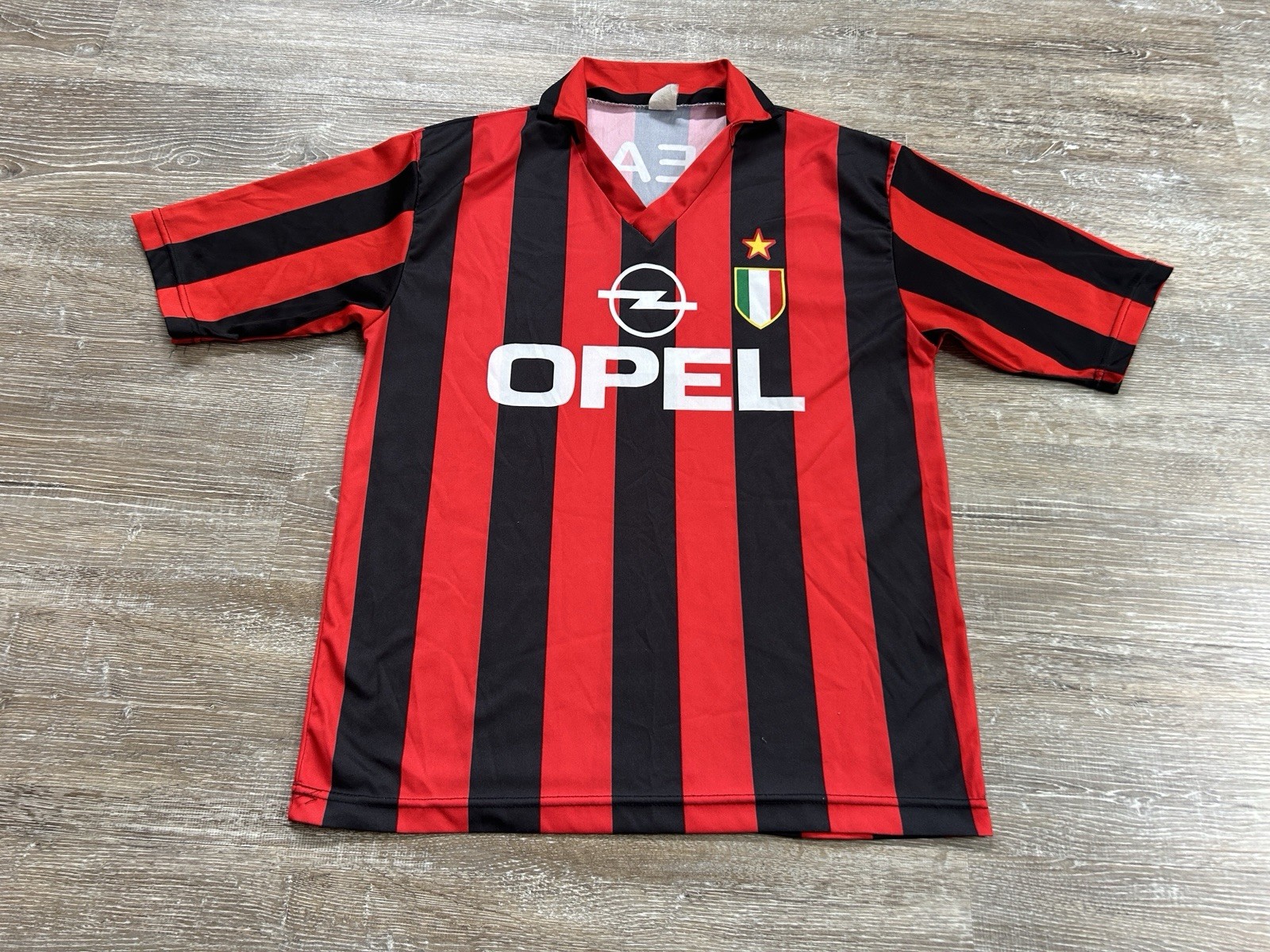 George Weah AC Milan Jersey 1997-1998 Unofficial Replica Retro Vtg Soccer Kit