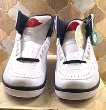 Jordan Chicago Air Jordan 2 Retro Men s Mid Top Lace Up White/Red/Black 9.5