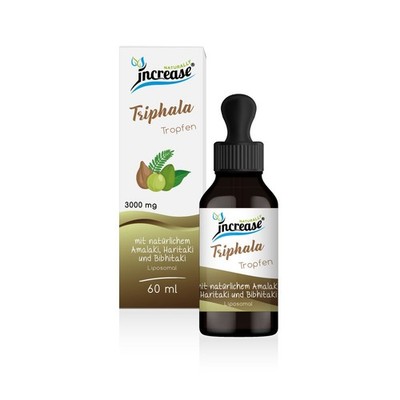 Increase Triphala Tropfen - 60ml - 3000mg Triphala pro Tagesdosis -Vegan