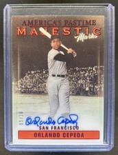 2023 Chronicles Orlando Cepeda America's Pastime Majestic Marks Red Auto #/10