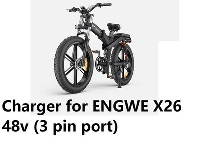  3A battery Charger for ENGWE X26 48v (special 3 pin port) battery (type 2)