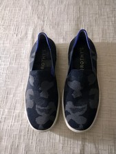 Women's ROTHY'S The Original Gray Camo Slip On Loafer Casual Knit Shoes size 6.5