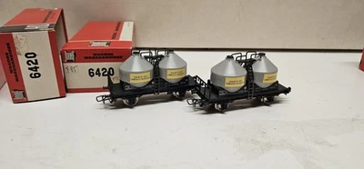 Jouef Lot de 2 Wagons Transport De Ciment   En HO - Photo 1/4