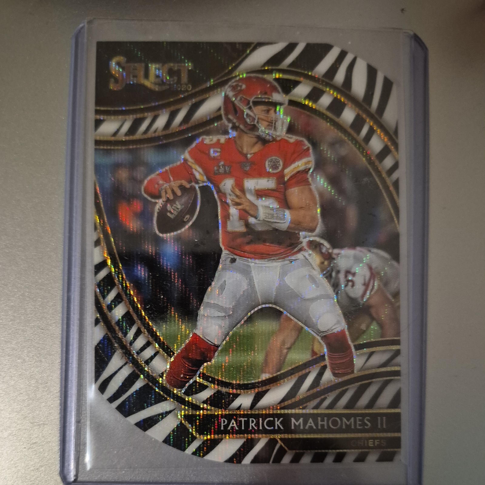 2020 Patrick Mahomes II - Select - ZEBRA!  #302 die cut