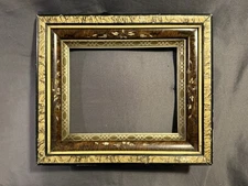 Antique Victorian Aesthetic Movement Eastlake Style Carved Wood & Gesso Frame