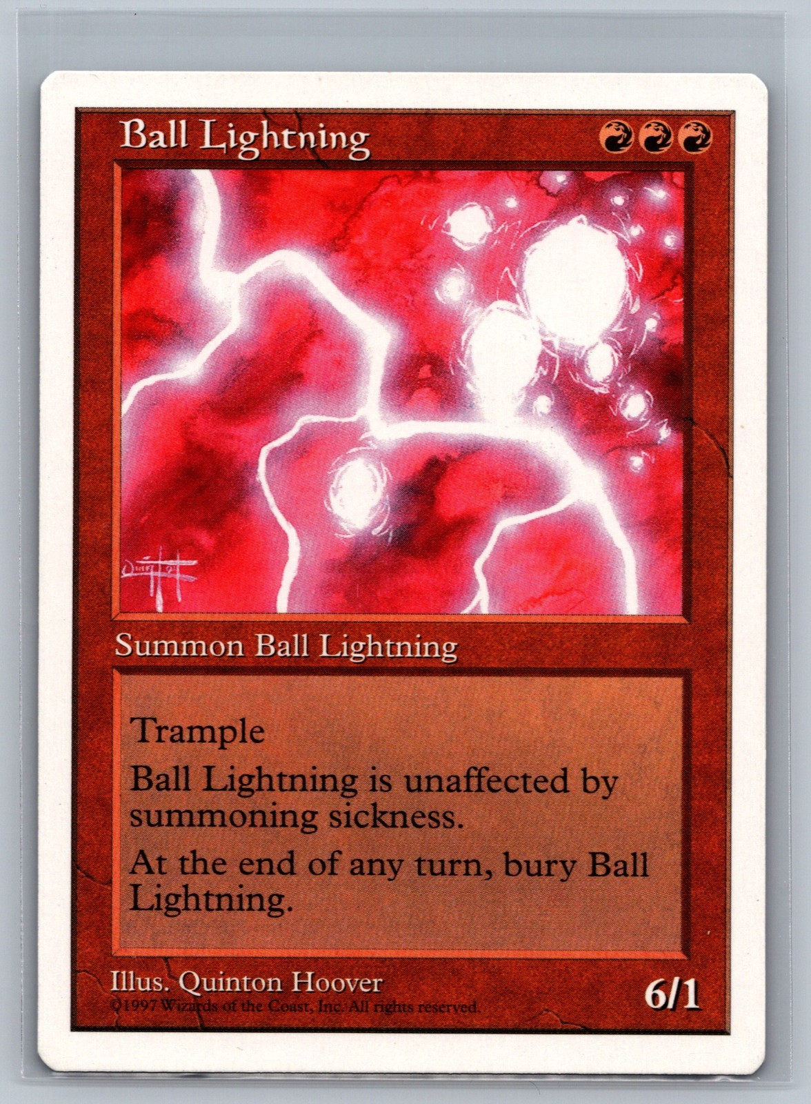 Magic The Gathering 5th Edition Ball Lightning MTG TCG CCG Fifth