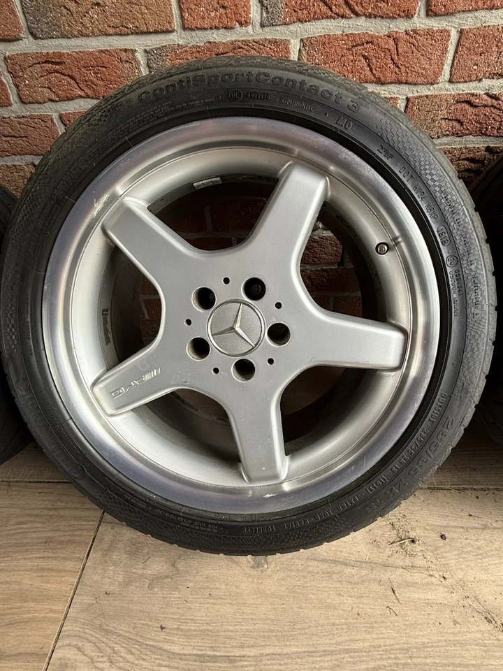 Original AMG Radsatz Mercedes Benz R230 R129 W211 Continental Sport Contact 3 - Bild 2 von 4