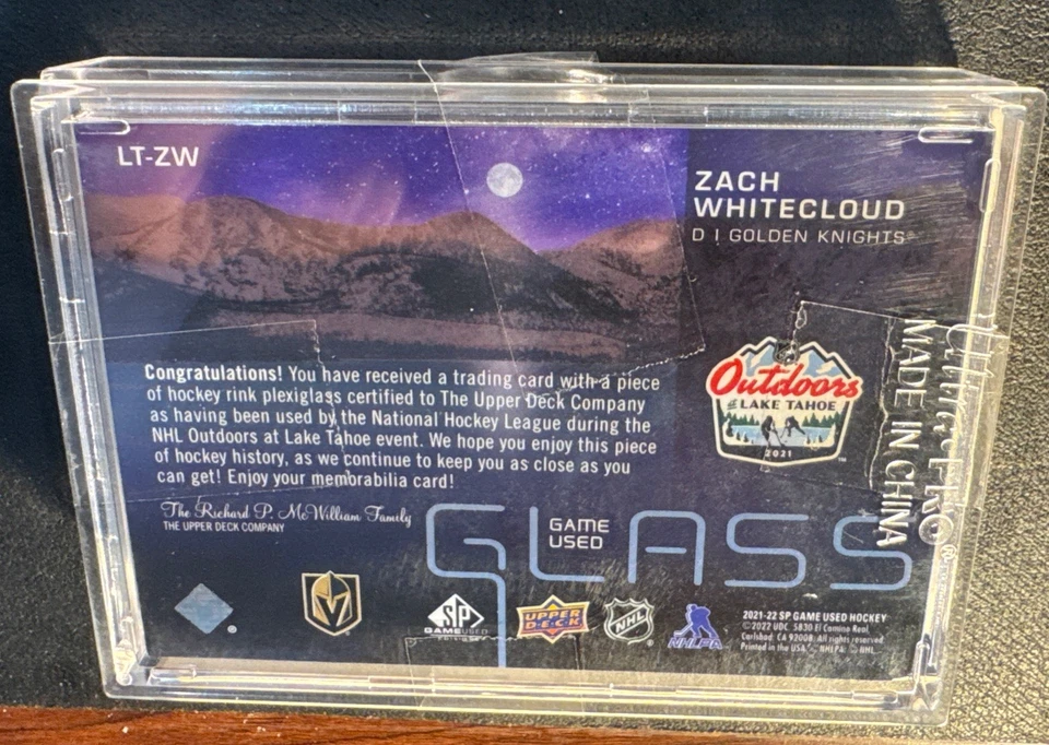 2021 Upper Deck SP Game Used Starscape 1/10 Zach Whitecloud EBAY 1 of 1! 🔥 - Image 3 of 3