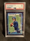 2025 Donruss Optic Jaxson Dart Purple Shock Rated Rookie PSA 9