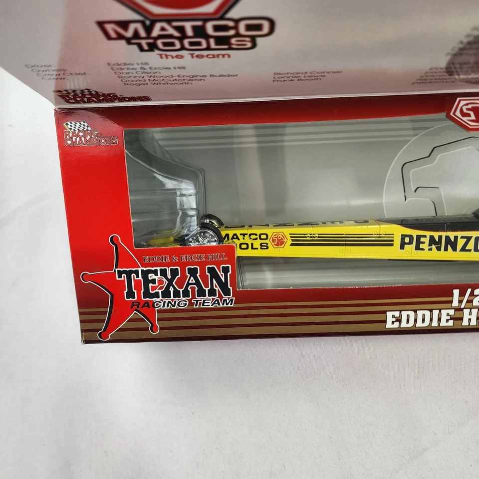 1/24 Acción 1998 Eddie Hill Pennzoil MATCO TOOLS DRAGSTER Firmado Foto 3 de 4