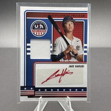 2023 Panini Stars & Stripes Jake Haruki Auto Jersey Patch USA Baseball Rookie