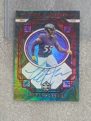 2022 Panini Limited - Ring Of Honor Terrell Suggs Auto /10 #ROH-TSU Ravens