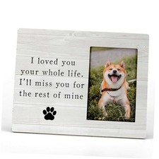Pet Memory Picture Photo Frame, Cat  Dog Memorial Frames, Sympathy Color-2