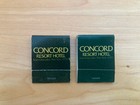 Vintage Concord Hotel In Kiamesha Lake Matchbooks Unstruck Lot of 2 — photo 1
