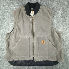 Vintage Carhartt V02 CMT Vest Mens 2XL Union Made USA Arctic Lined 2000