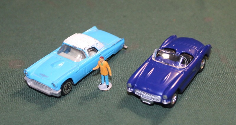 1957's Most Wanted Cars - Lot of 2 - Corvette & Thunderbird