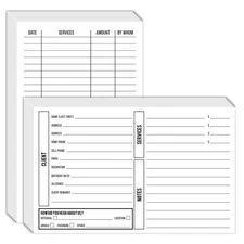 Customer Information Card – Beautician, Nail, Hairdresser Cosmetologist Custo...