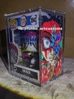Funko Pop Akaza Demon Slayer Figure #2043 Signed JSA Authentication Custom Art