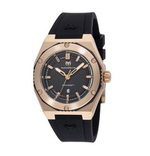 New TechnoMarine Coral Legacy 36mm Black  Gold Women  s Watch TM-416056