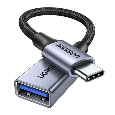 USB C To USB 3.0 Adapter 5Gbps OTG Cable Type C Male To USB A Female Grey