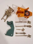 MOTU Castle Grayskull part lot Weapons Chair Trap door plate 1982 Mattel vintage