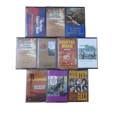 10 Assorted Country Cassettes - Various Old  New Country Songs and Artists