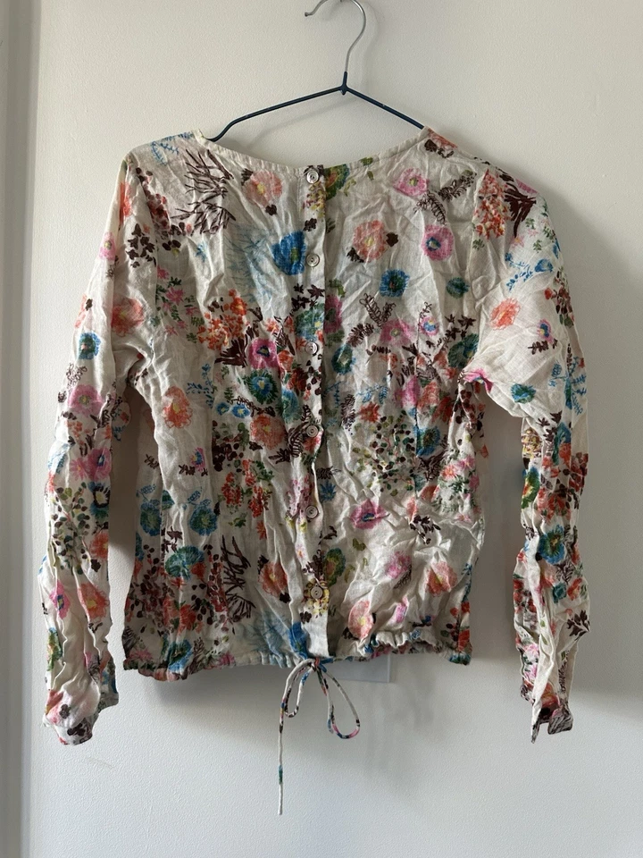 Camisa estilo cartel publicitario 45rpm espalda abotonada algodón Mabigu Foto 3 de 4