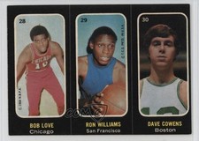 1971 Topps Trios Stickers Bob Love Ron Williams Dave Cowens #28-29-30 HOF 0xc6