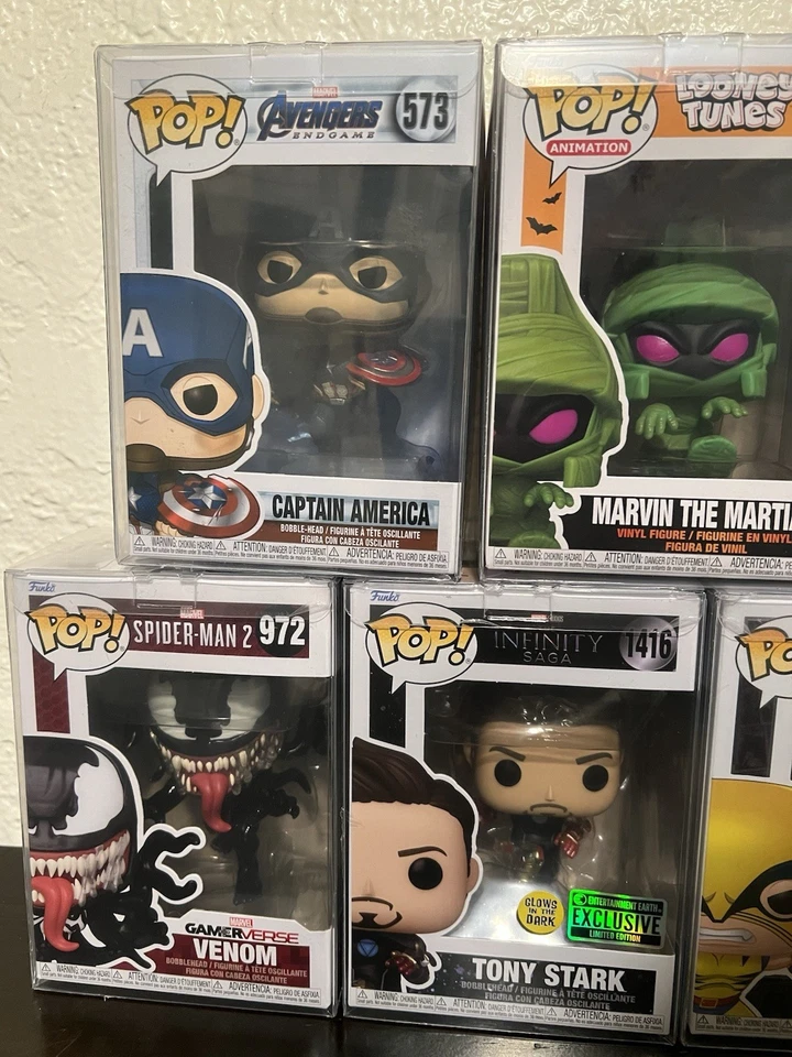 Funko Pop Lote de 15: Venom, Tony Stark, Wolverine, Capitán América, Darth Vader Foto 4 de 4