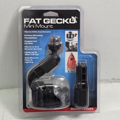 Delkin Devices ''Fat Gecko'' Mini Camera Holder Suction Cup Universal Mount New!