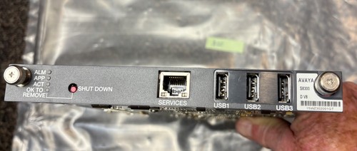 Avaya S8300D V8 Media Server Module Avaya G450 WITH Hard Drive & Card 700463532 - Picture 2 of 3