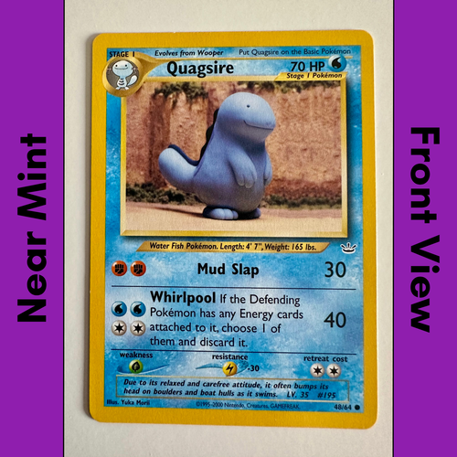 Quagsire 48/64 NM Neo Revelation 2001 WOTC Vintage Pokémon Card TCG