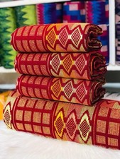 Ghana Kente Handwoven Fabric 6 Yards African Fabric . New
