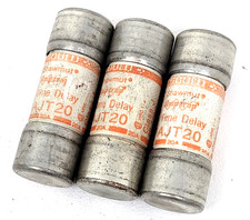Lot of 3 - AJT20 Gould 20 Amp Fuse Class J - Next Day Option