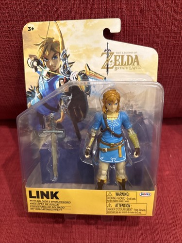 The Legend Of Zelda Link Figur Jakks Pacific 2023 Breath Of The Wild 5" Spielzeug Neu in OVP