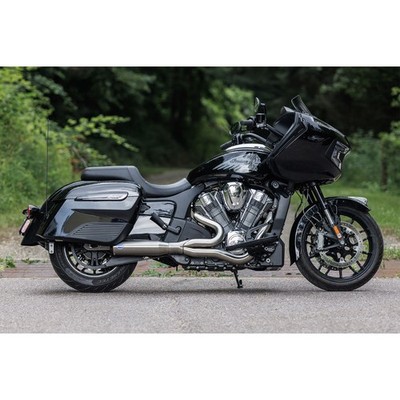 2-into-1 Qualifier Exhaust System - 50-State - Brushed Stainless Steel 550-1083