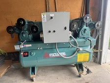 FS-Curtis 8DN8 3-HP 80 GAL Horizontal Duplex Climate Control Air Compressor
