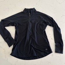 Mountain Hardwear Women s Black 1/4 Zip Pullo...