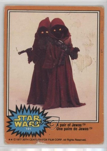 1977 OPC Star Wars #191 A pair of Jawas