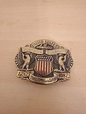 United States US Constitution 200th Anniversary 1987 Commemorative Belt Buckle