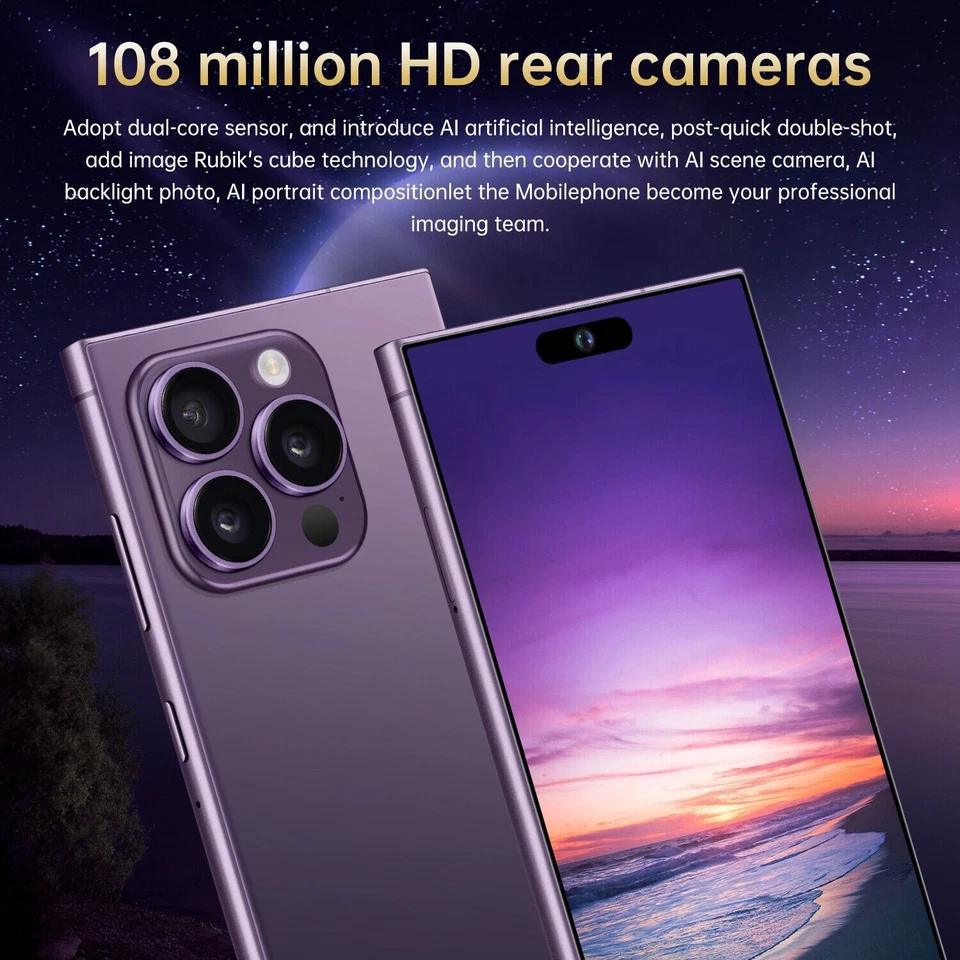 i15 Ultra 5G Tablet 7.3" 16+1TB Fingerprint Unlocked Android 14 8000mAh - Image 3 of 4