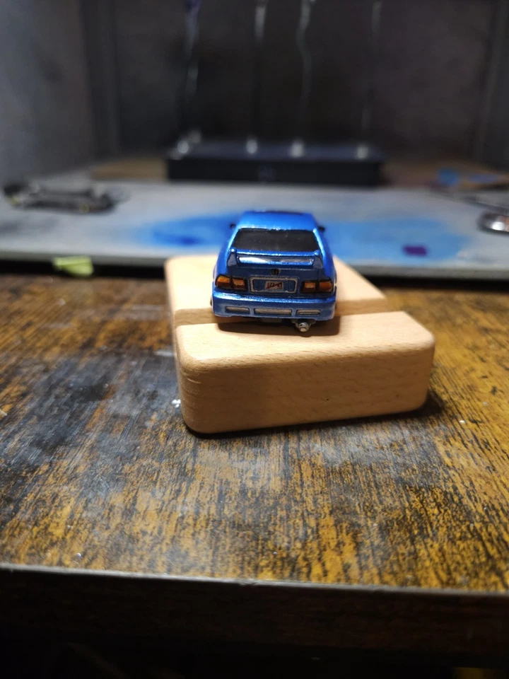 Hot Wheels Honda Civic Si Custom 1:64 azul metálico JDM diecast Foto 4 de 4