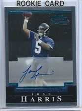 Josh Harris 2004 Bowman Chrome Autographed Rookie Card #228-Ravens. rookie card picture