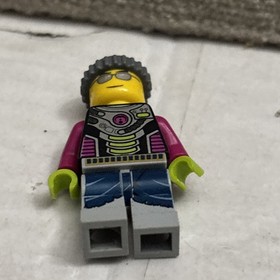 LEGO Minifigure Alien Conquest - Alien Pilot ac002 w/ A DIFFERENT HEAD EUC