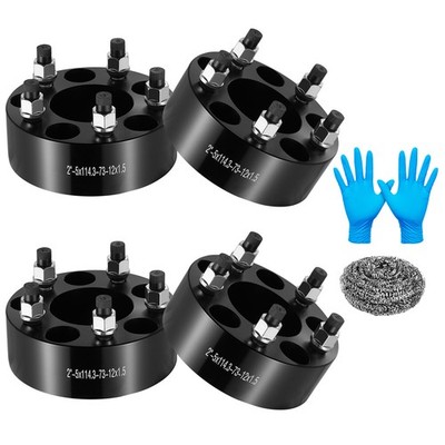 (4) 2'' 5x4.5'' 5x114.3mm Wheel Spacers M12x1.5 For 2003-2021 Mazda 6